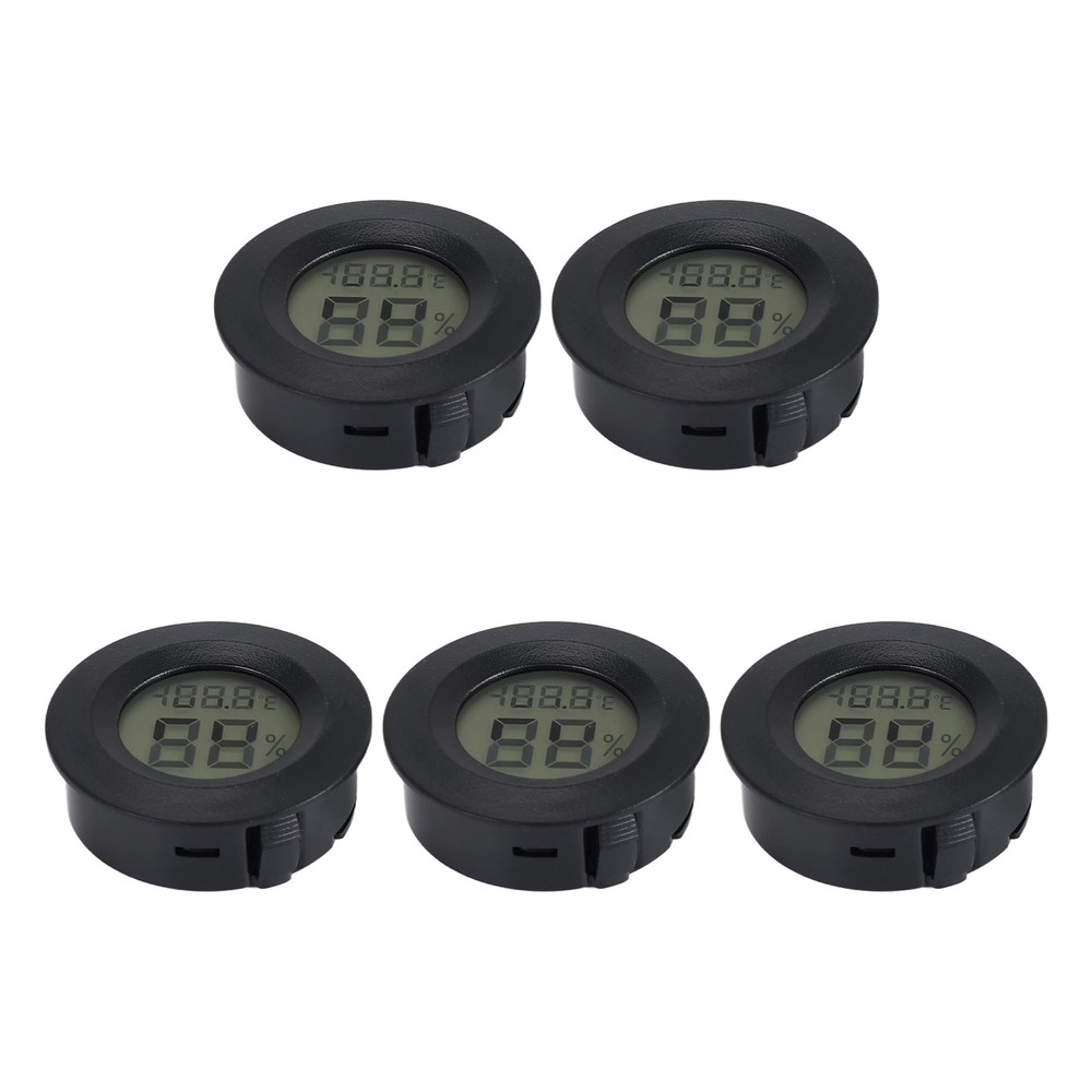 5-pack Hygrometer Digital LCD Humidity Meter for Humidifiers3846