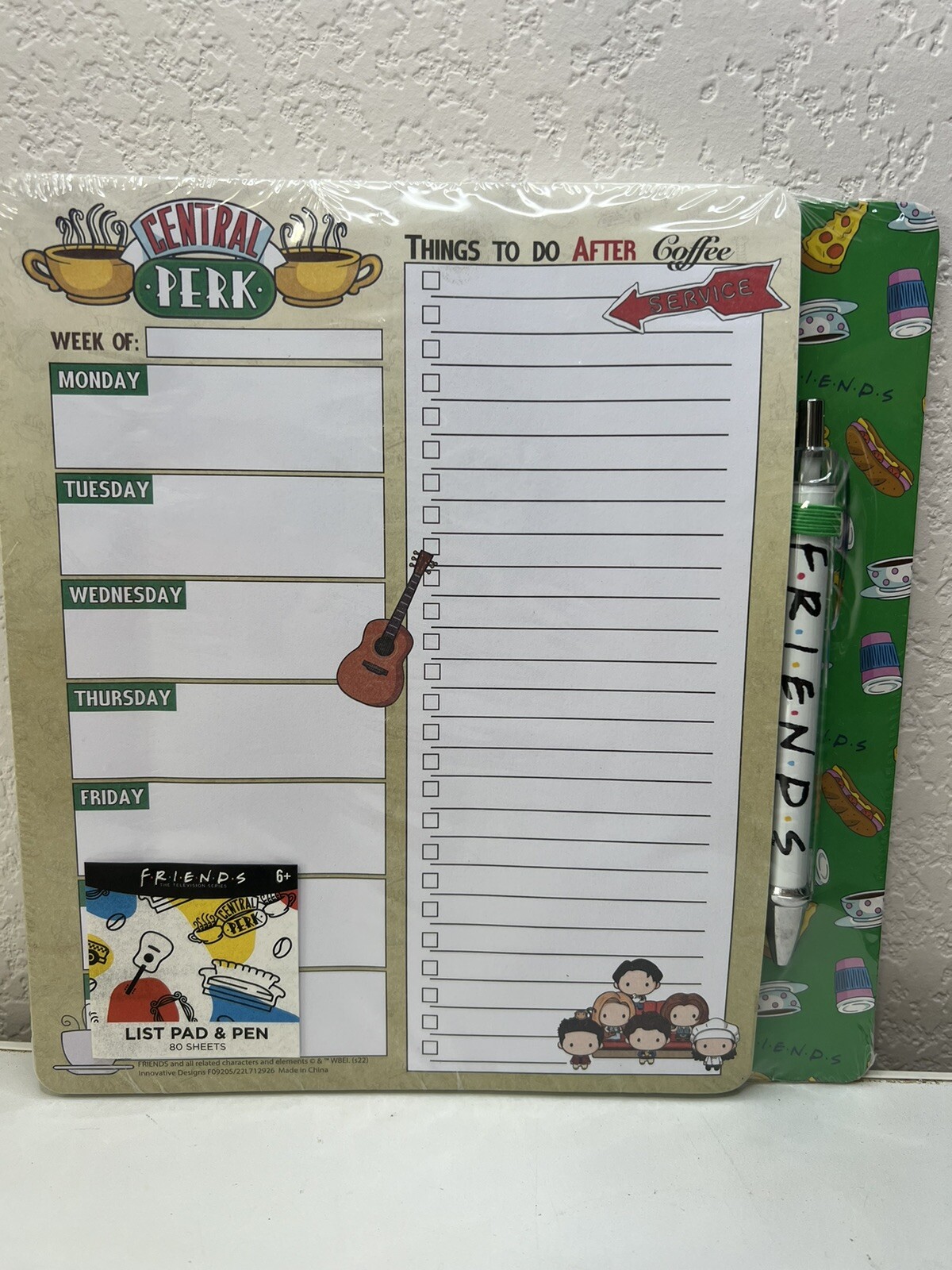 FRIENDS The Television Series List Pad And Pen Chibi Art 80 Sheets NEW gallery