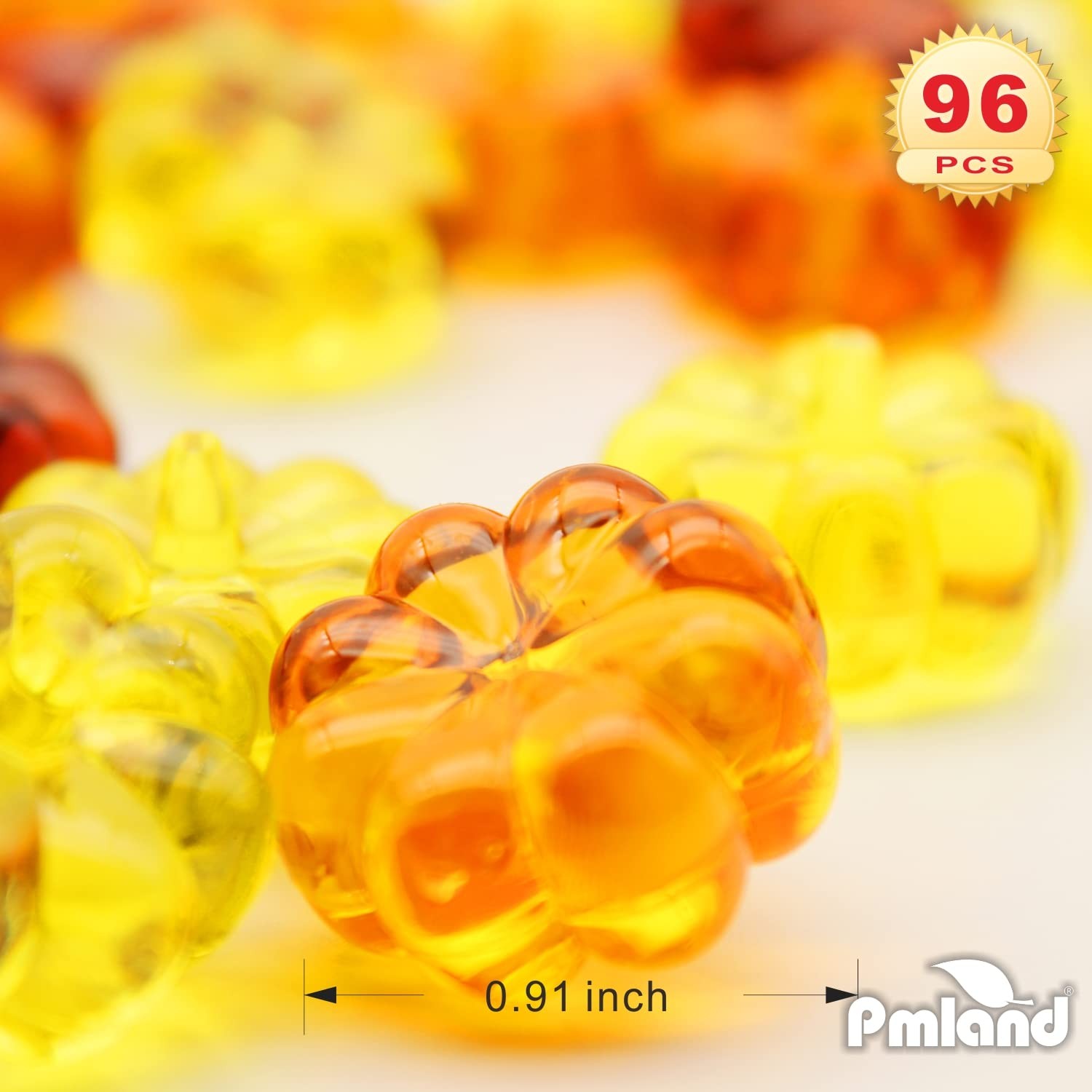 PMLAND Autumn Acrylic 3 Color Assorted Mini Yellow, Orange, Dark Amber gallery