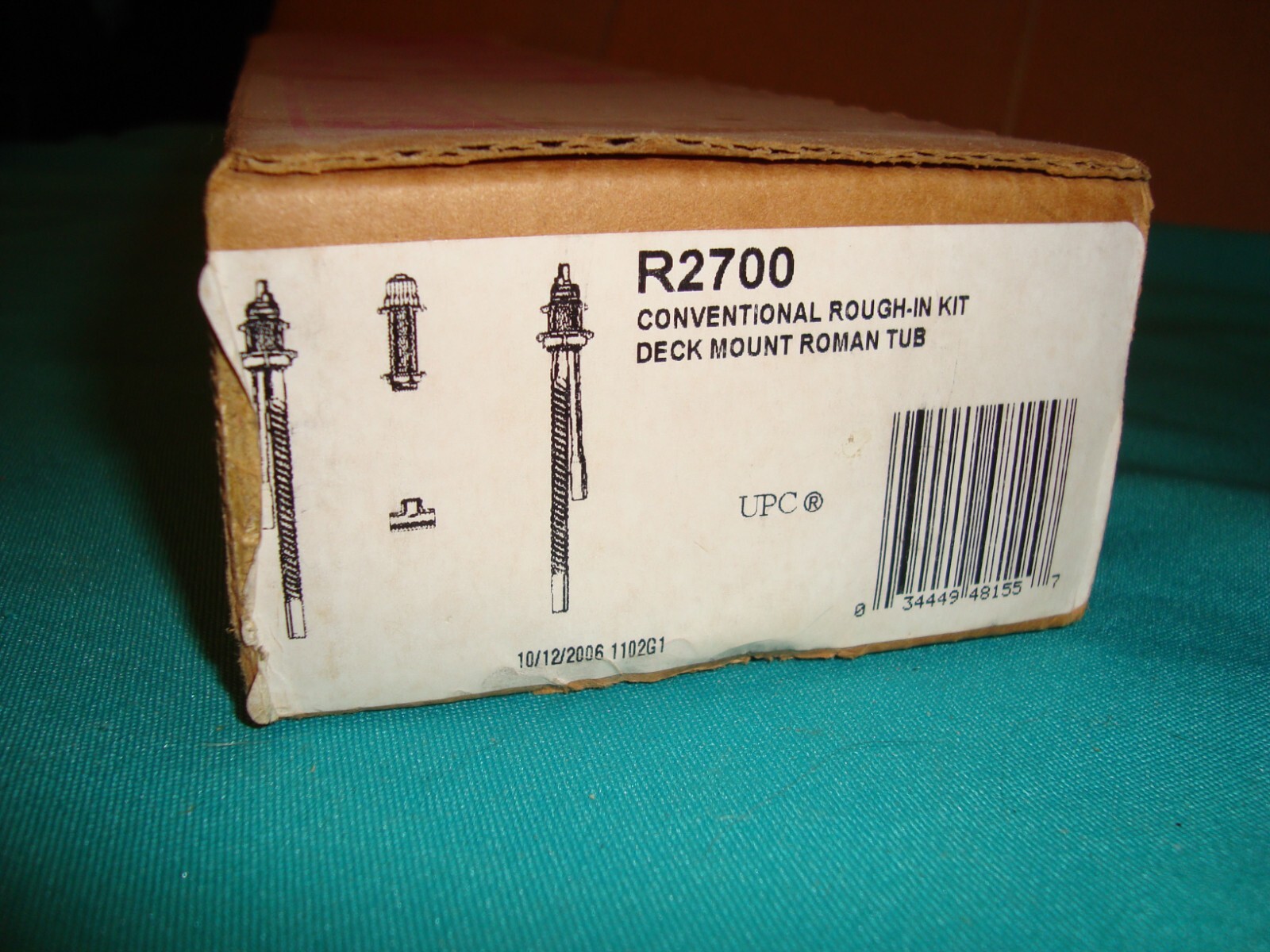 Delta R2700 CONVENTIONAL ROUGH IN KIT DECK MOUNT ROMAN TUB Two Handle Flexible gallery