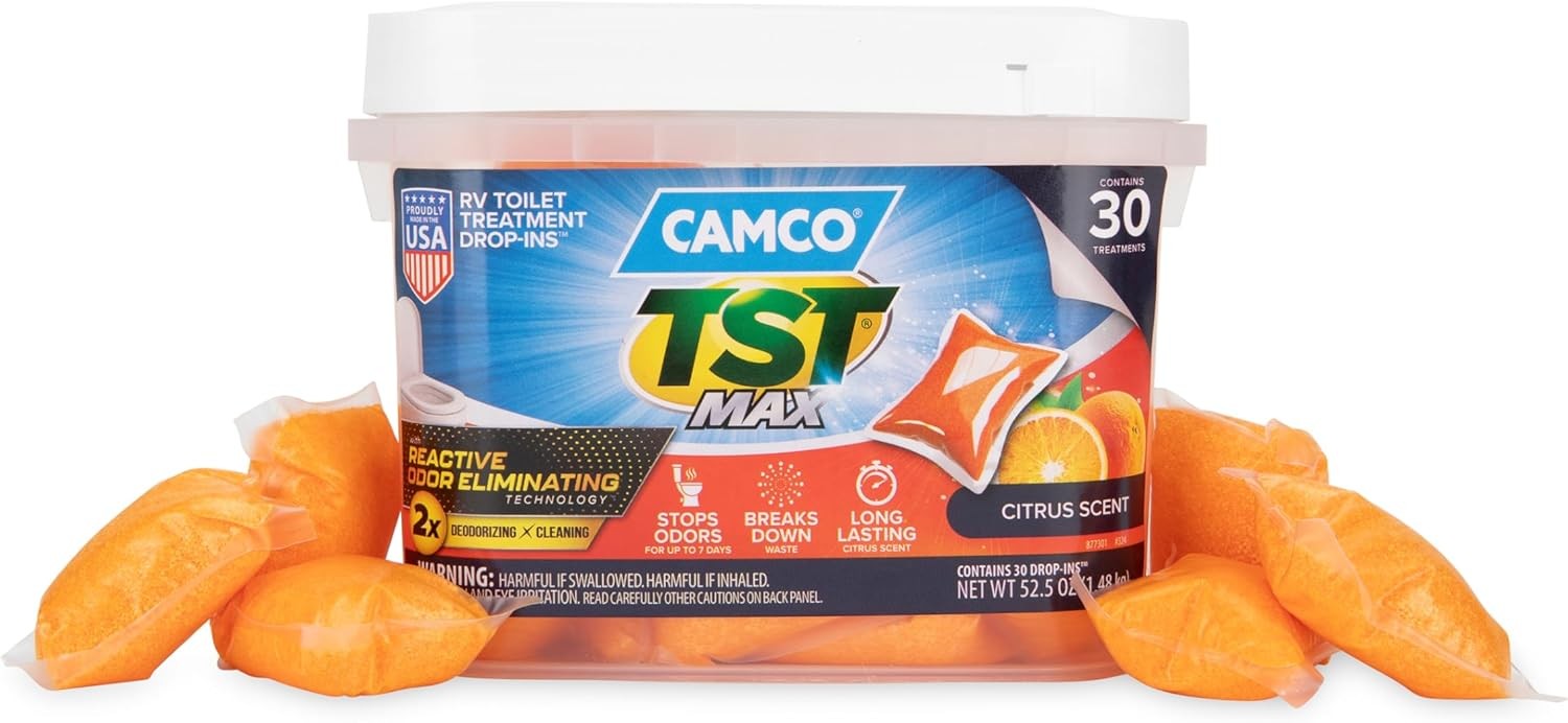 TST MAX RV Toilet Drop-Ins - Septic Safe - Orange Scent, 30-Pack (41183) gallery