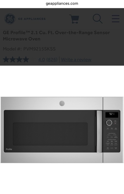 GE Profile Over-The-Range Microwave/ Oven gallery