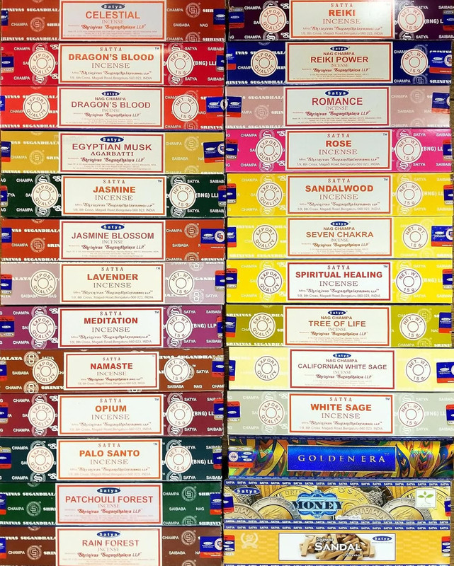 Satya Premium Mix Assorted Incense Sticks Set of 12 Pack | for Meditation, Aroma gallery