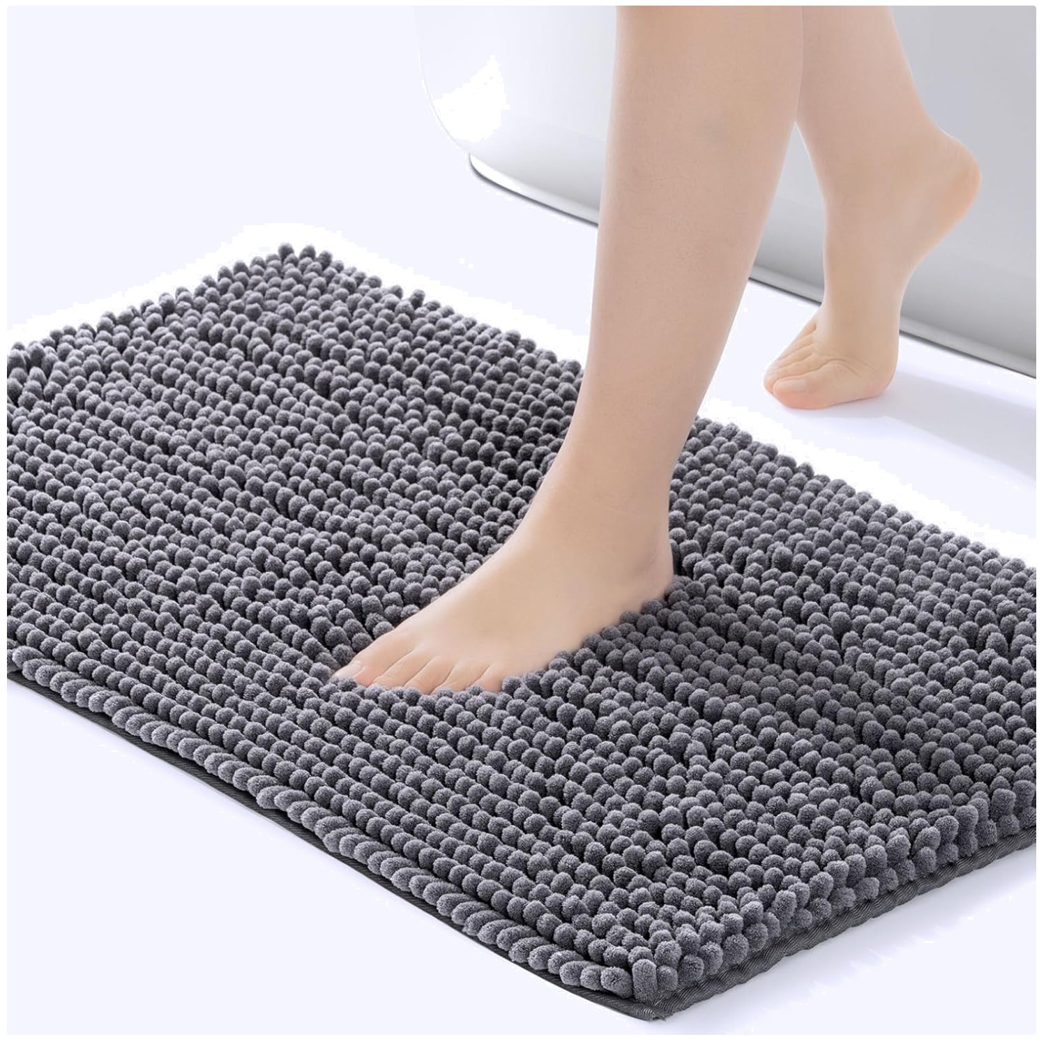 Soft Chenille Shower Mat - Water Absorbent Bath Rug gallery