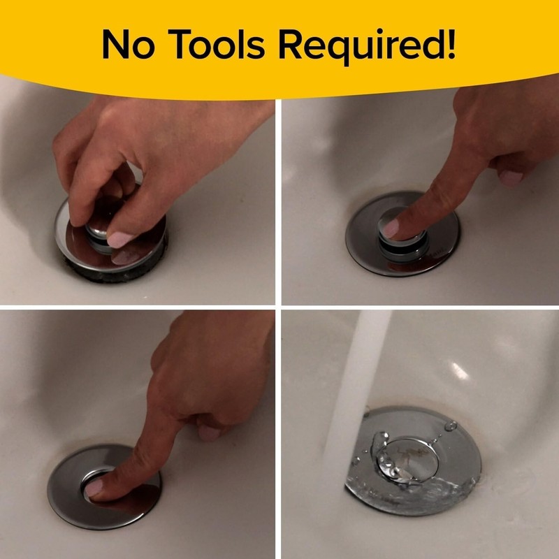 1Pcs Drain Magic Universal Sink Stopper, Instantly Replace Broken Stoppers New gallery