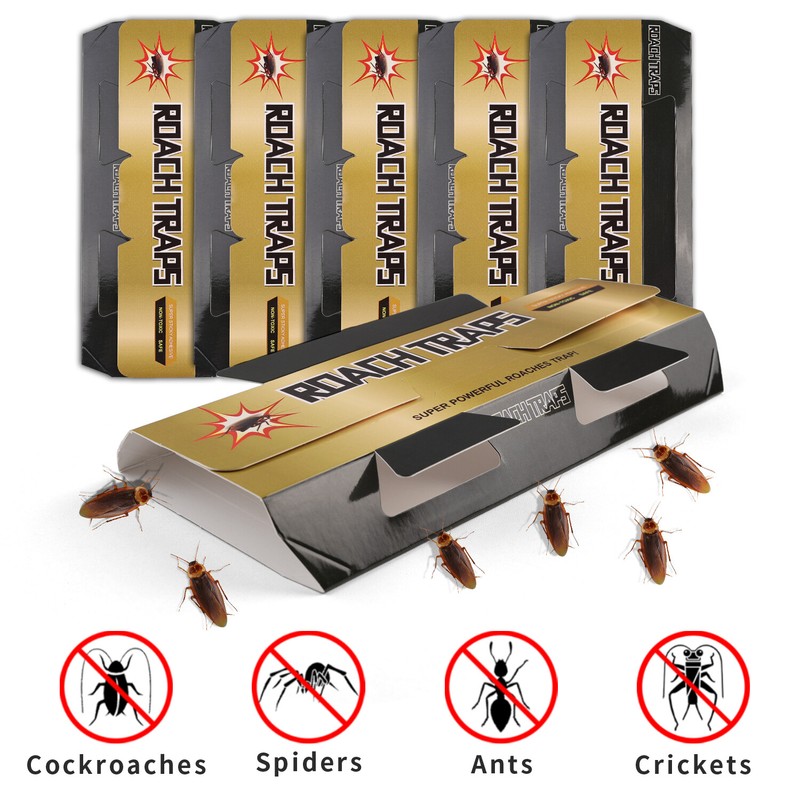 5-60pcs Roach Glue Trap Cockroach Killer Bait Catcher Spider Insect Home USA gallery