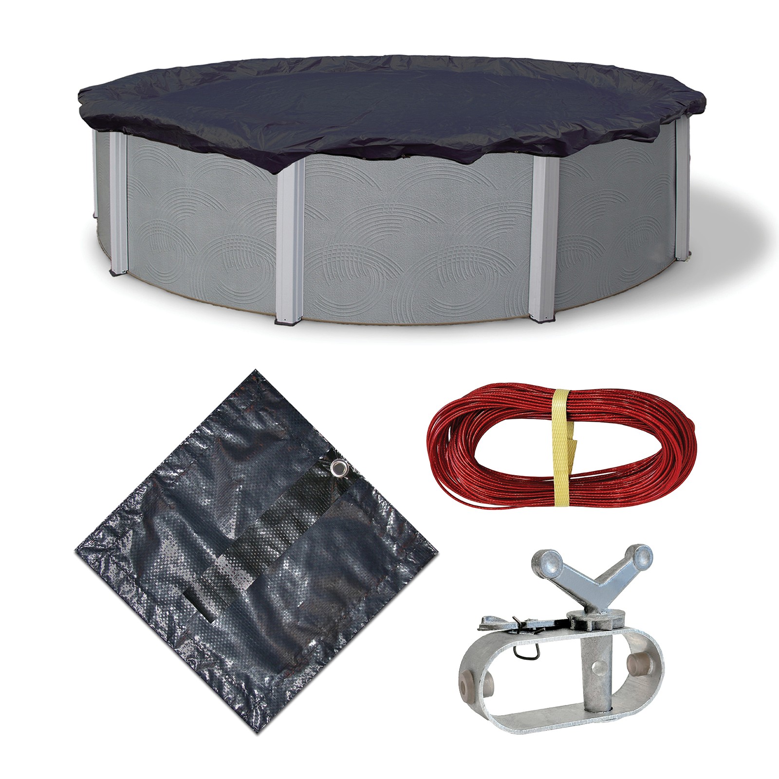 8-Year 24-ft Round Above Ground Pool Winter Cover gallery