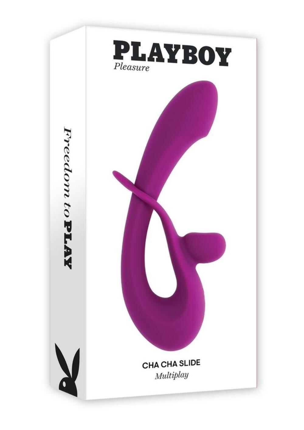 Playboy Cha Cha Slide Rechargeable Silicone Dual Vibrator gallery