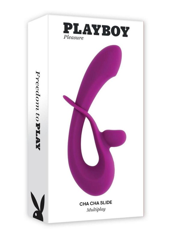 Playboy Cha Cha Slide Rechargeable Silicone Dual Vibrator gallery