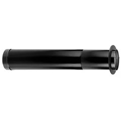 Durablack Stove Pipe 6In. Diameter X 44 To 68In. Telescoping Length W/ Trim
