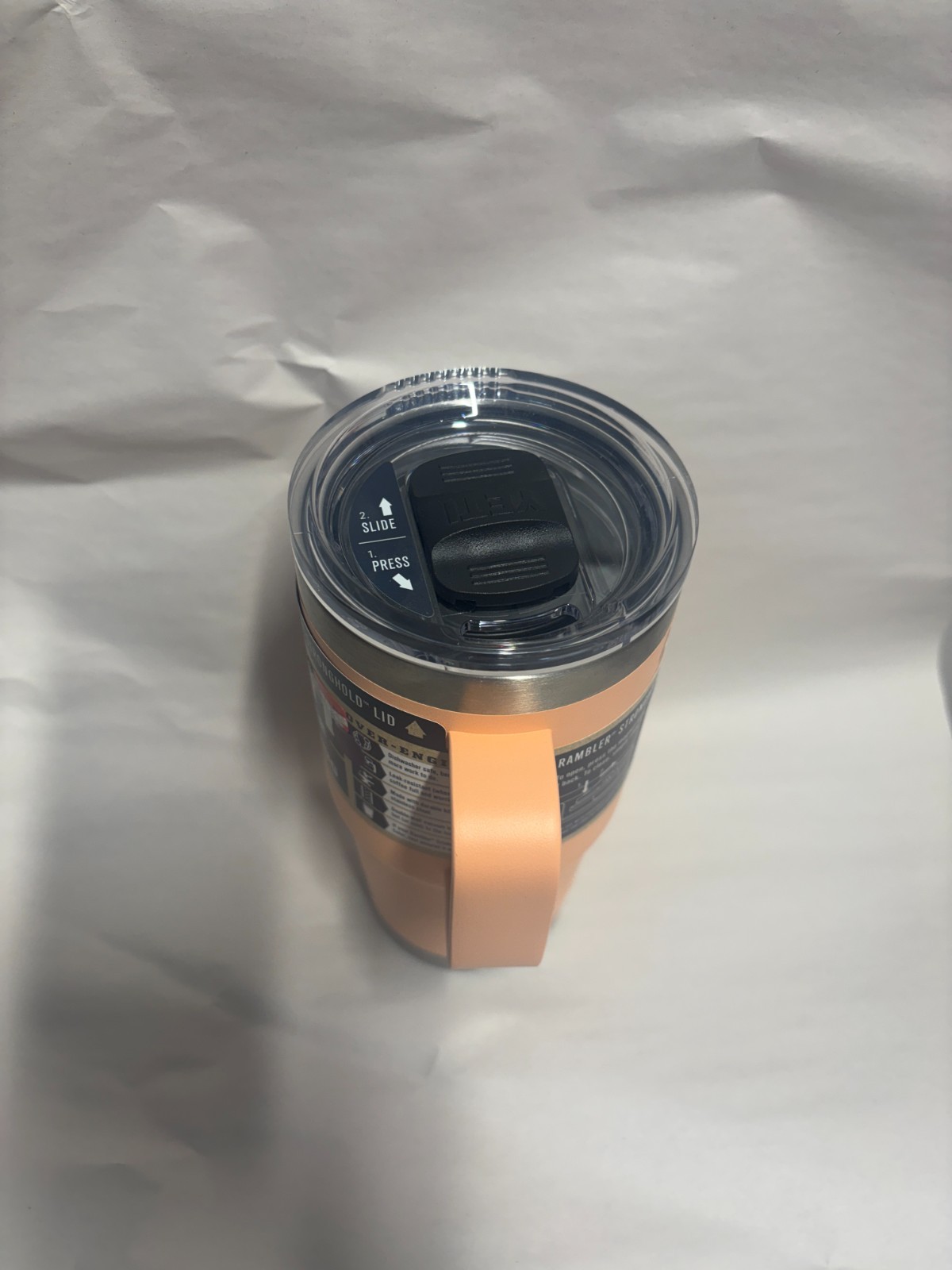 YETI Rambler 20oz Travel Mug Stainless Steel - Stronghold Lid -Low Country Peach gallery