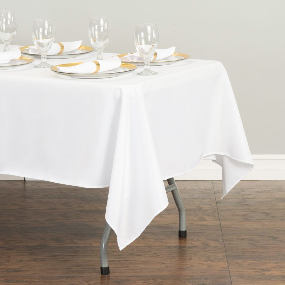 1/10PK LinenTablecloth 60 x 126 in Polyester Tablecloths for Wedding Event Party gallery