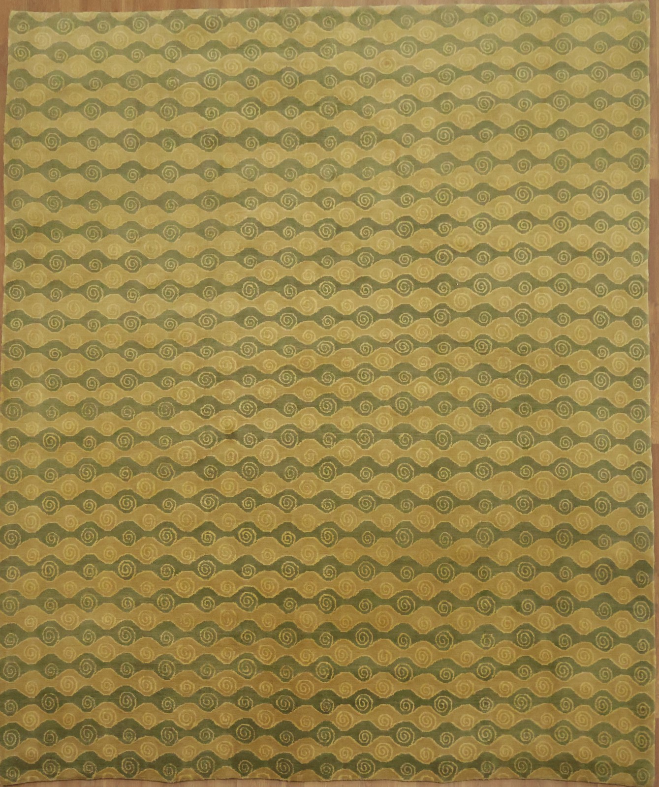 Geometric Wool Nepalese Rug 8x10 Handmade Vegetables Dye Modern Style Carpet gallery
