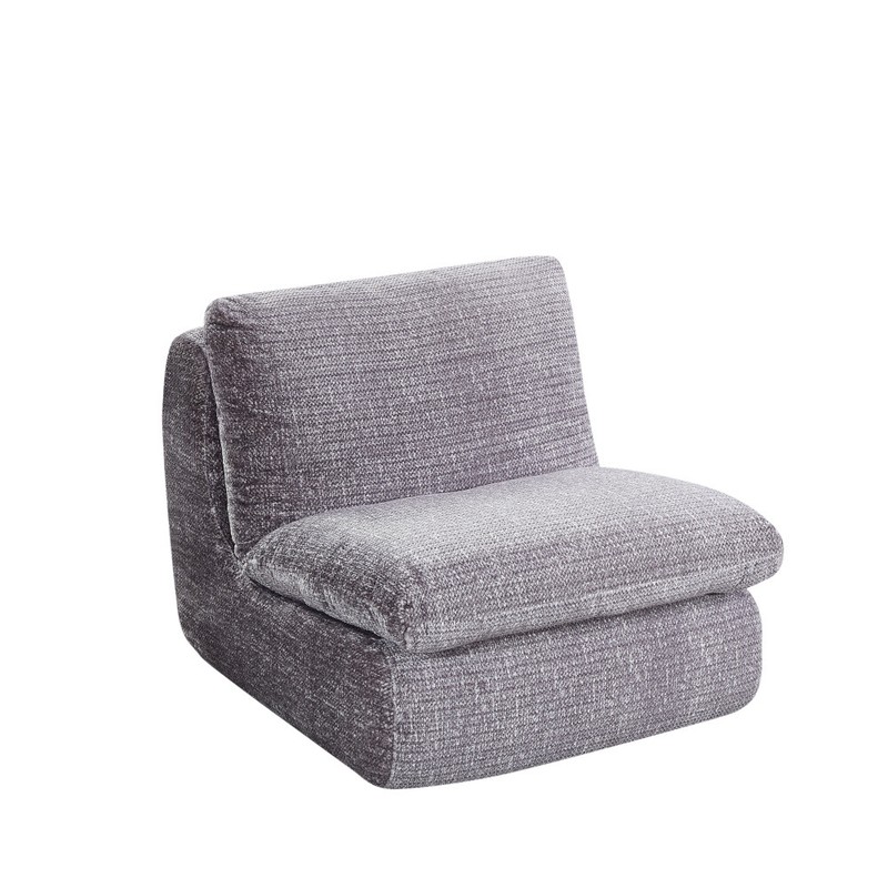 Liyasi Full Compression Sofa Chair, Ergonomic Design, Stable Construction, Grey gallery