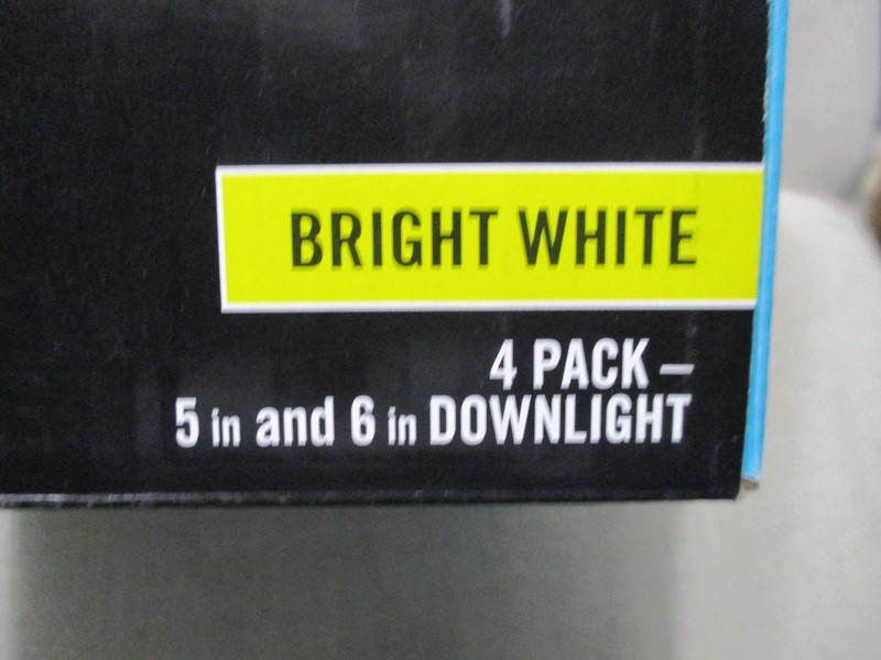 4 pack Ecosmart 65w 5” - 6" Downlight Dimmable Bright White Screw-in Base NEW gallery
