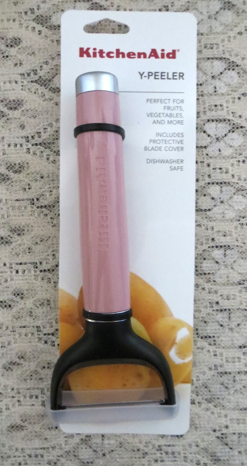 KitchenAid PINK -Dried Rose Y Peeler Potato Vegetable Fruit HDRA NEW/pk gallery