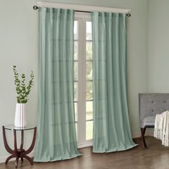 Madison Park Harper Solid Crushed Curtain Panel Pair 42 x 95 42×63 42×95 42×84