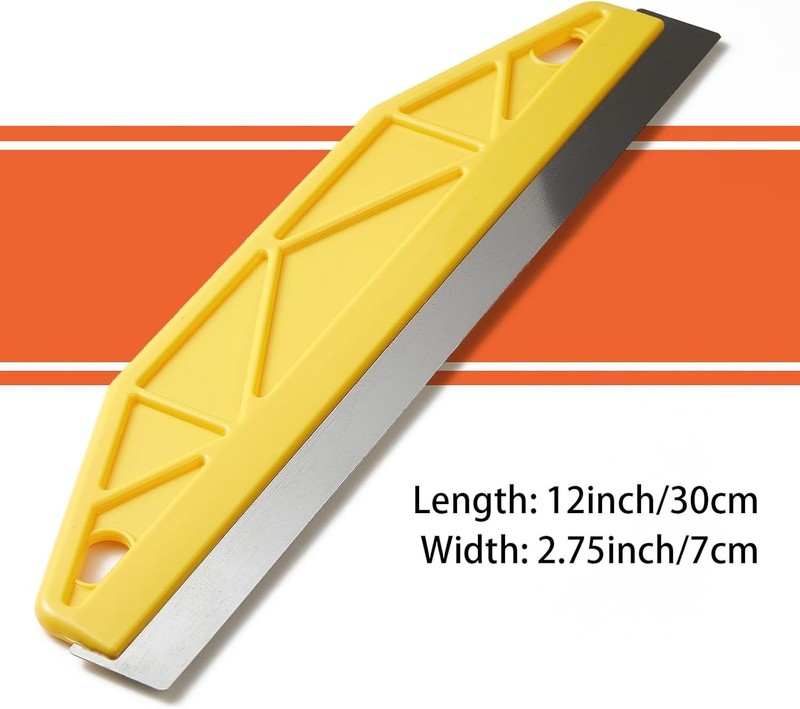 Professional 12-Inch Paint Shield - Yellow Edging Tool for Clean Lines gallery