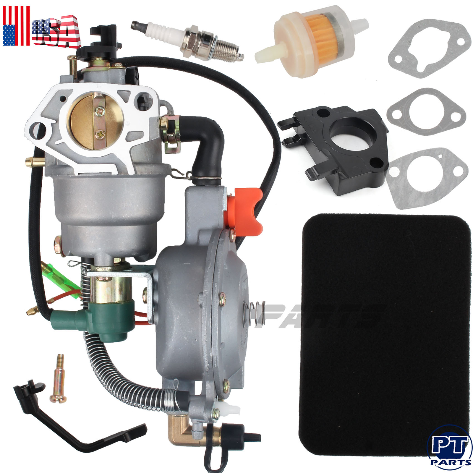 Dual Fuel LPG / NG Conversion Carburetor Kit For 4.5 KW to 10 KW Generators gallery