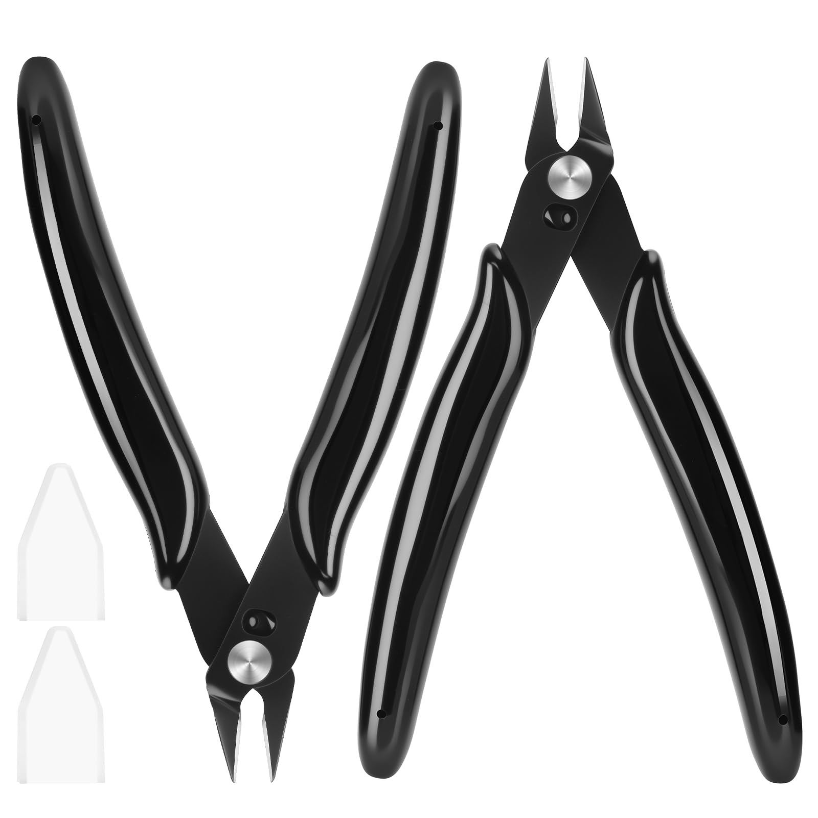 5 Inch Micro Flush Cutter, 2 Pack Small Wire Cutters Spring Loaded Cutting Plier gallery