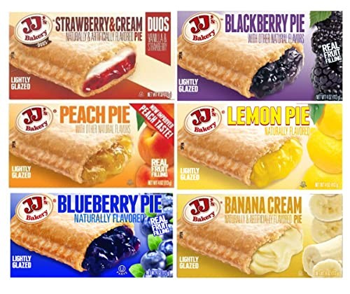 JJ's Bakery Fruit Pie Variety Pack Kosher Parve | 6 Flavors | 6 Pack gallery