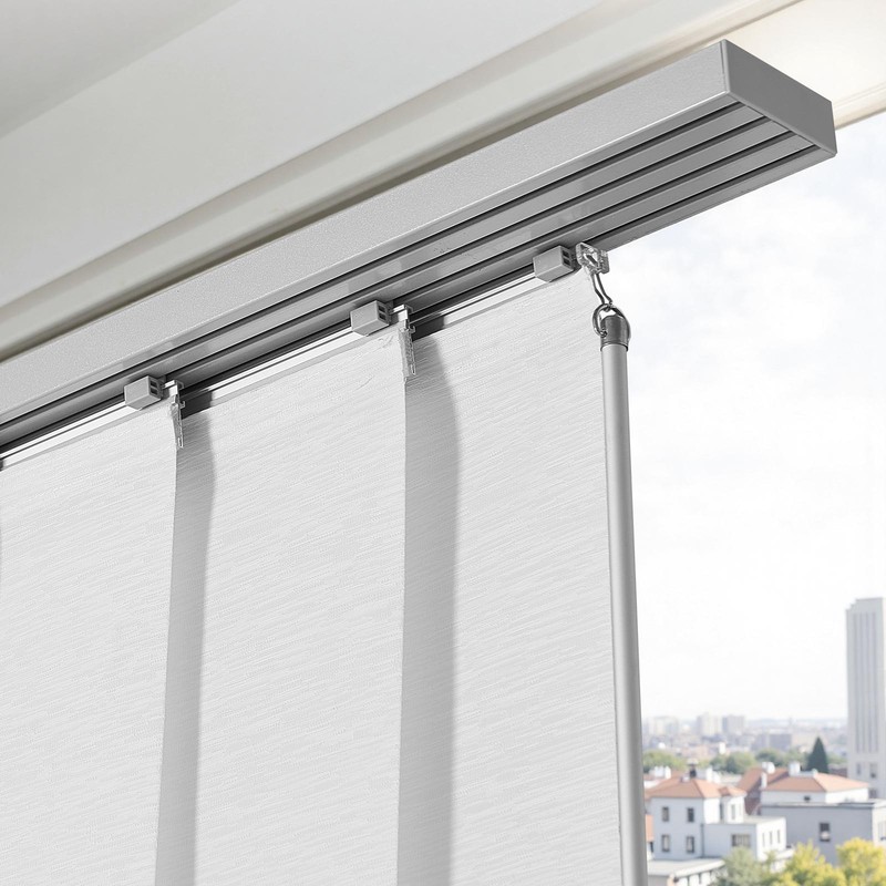 VEVOR Panel Track Blinds Extendable Track from 45.8 in to 86 in W Trimmable gallery