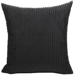 Solid Corduroy Striped Cushion Cover Home Sofa Car Throw Pillow Case 11 Sizes