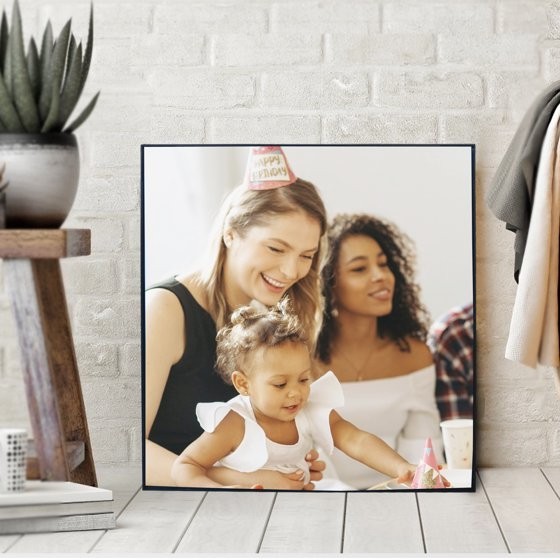 (2 pack) New MS 12x12 Front Loading Tabletop/Wall Picture Frame, Black gallery