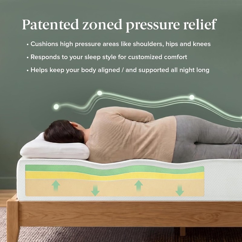Tea Memory Foam Mattress [New Version], Fiberglass Free, Firm gallery