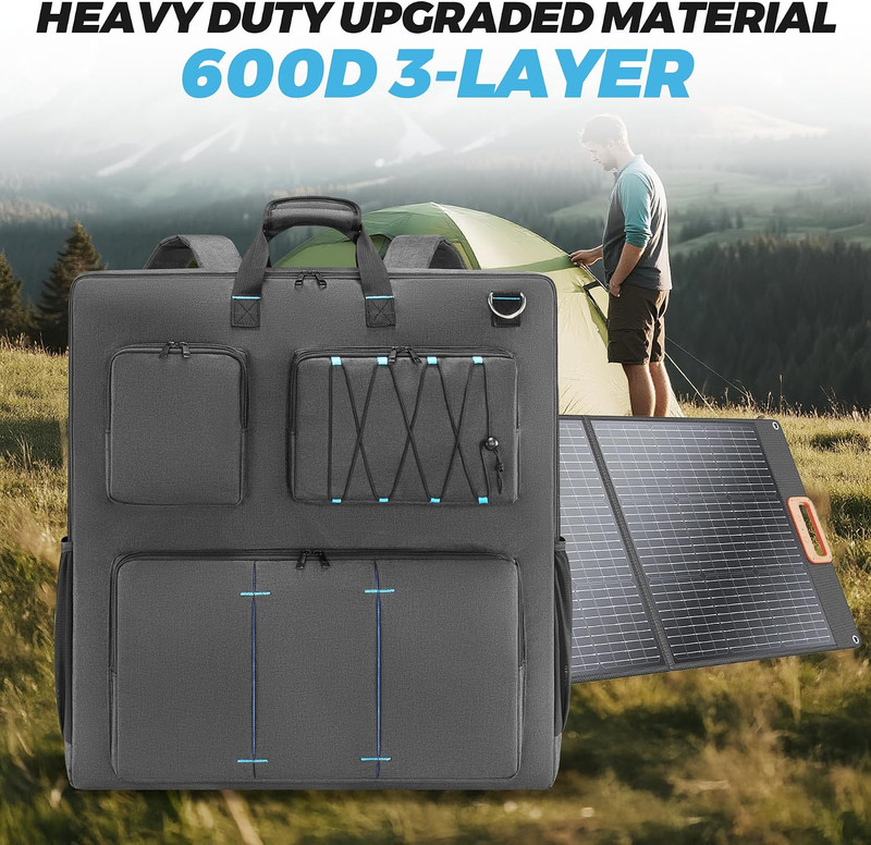 Solar Panel Storage Bag Compatible with Jackery Solarsaga 100W 100X 200W/ GRECEL gallery