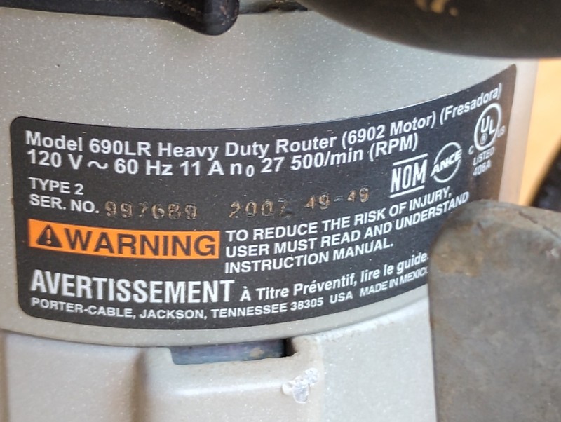 Porter Cable 6902 Type 2 Professional Heavy Duty Router W/ 6931 Plunge Base USA gallery
