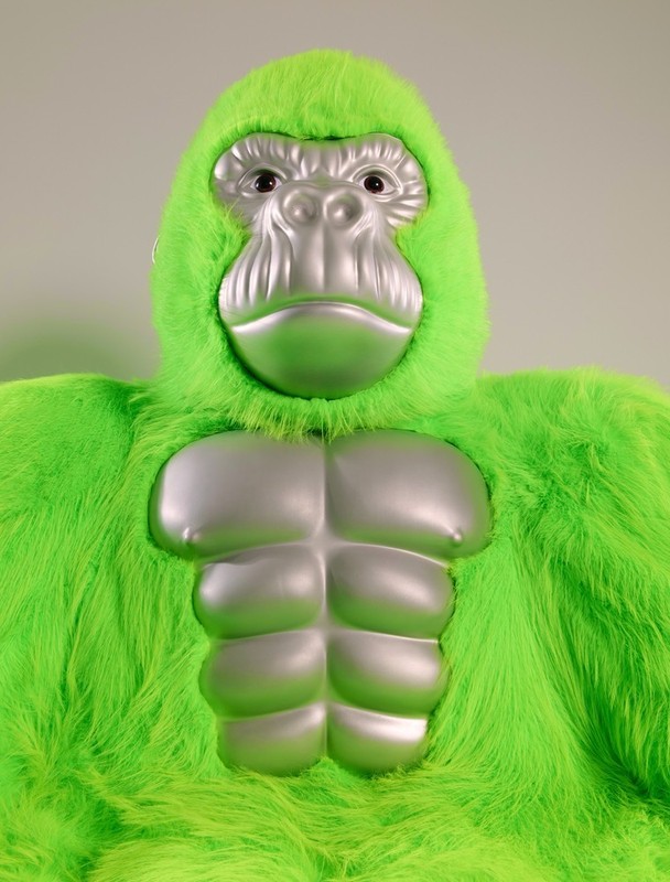 Inflatable Gorilla Couch Sofa Luxury Mink Plush 600kg Load Capacity Lounge Chair gallery