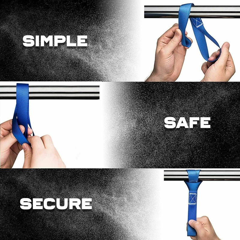 Soft Loop Tie Down Straps - 1,500Lbs Load Capacity & 4,500 Lbs Breaking Strength gallery
