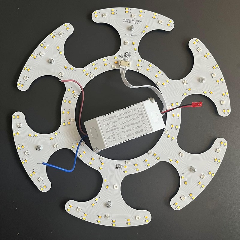 7 Color Changes LED Light Panel 36W Led Driver Replacement for 42" Ceiling Fans gallery