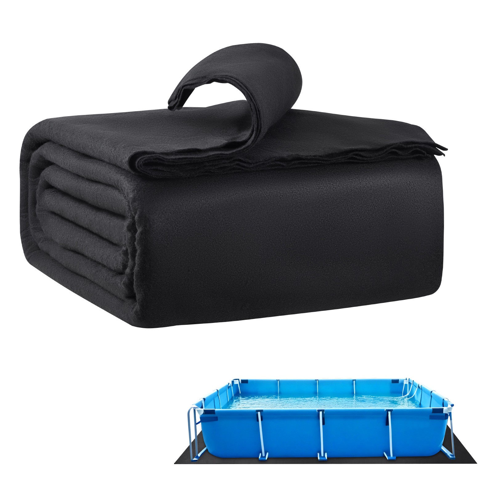 16x32ft Rectangle Pool Liner Pad Heavy Duty Thick Pool Mat Prevent gallery