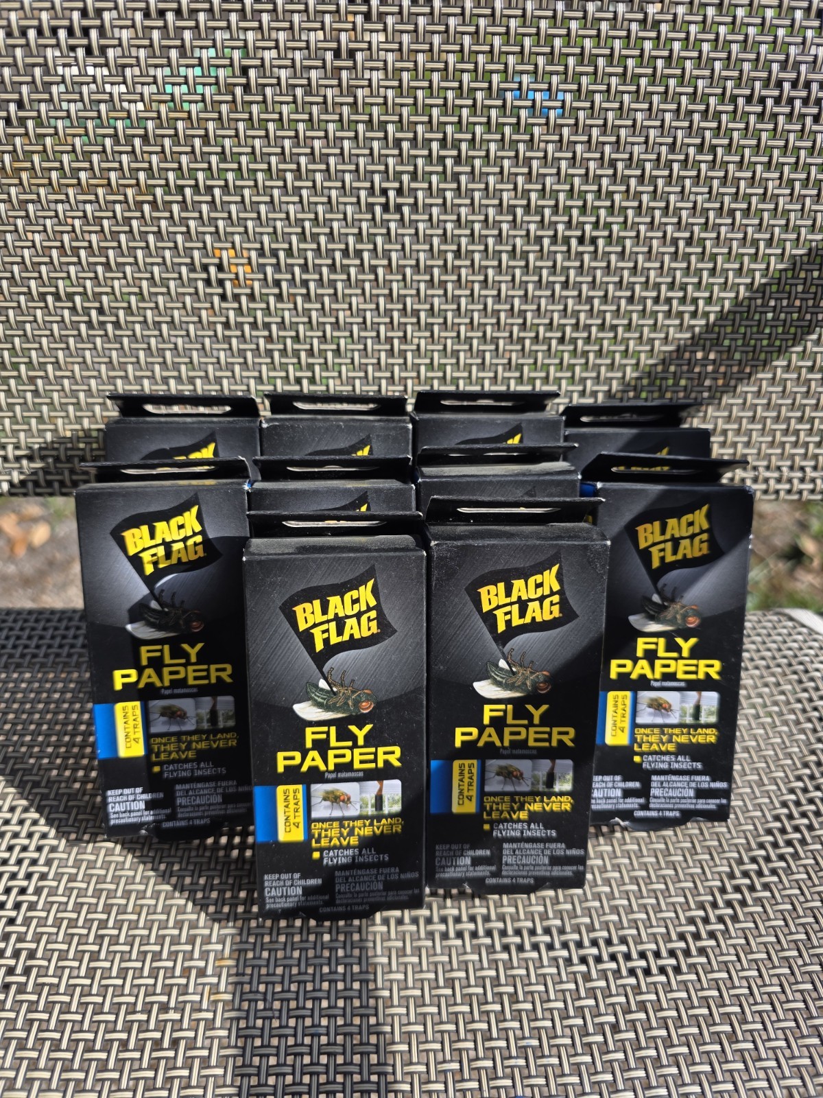 Black Flag HG-11016 Fly Paper Insect Trap, 10 Count Lot Of 10 Packs gallery