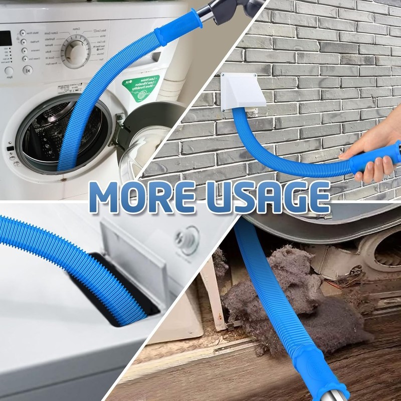 Dryer Vent Cleaner Kit Vacuum Attachment Hose with Lint Remover Cleaning Brush gallery