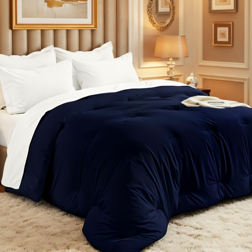 Easthome Comforters Queen Size, All Season Quilted Bed Comforter, Ultra-Soft Dow