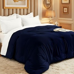 Easthome Comforters Queen Size, All Season Quilted Bed Comforter, Ultra-Soft Dow