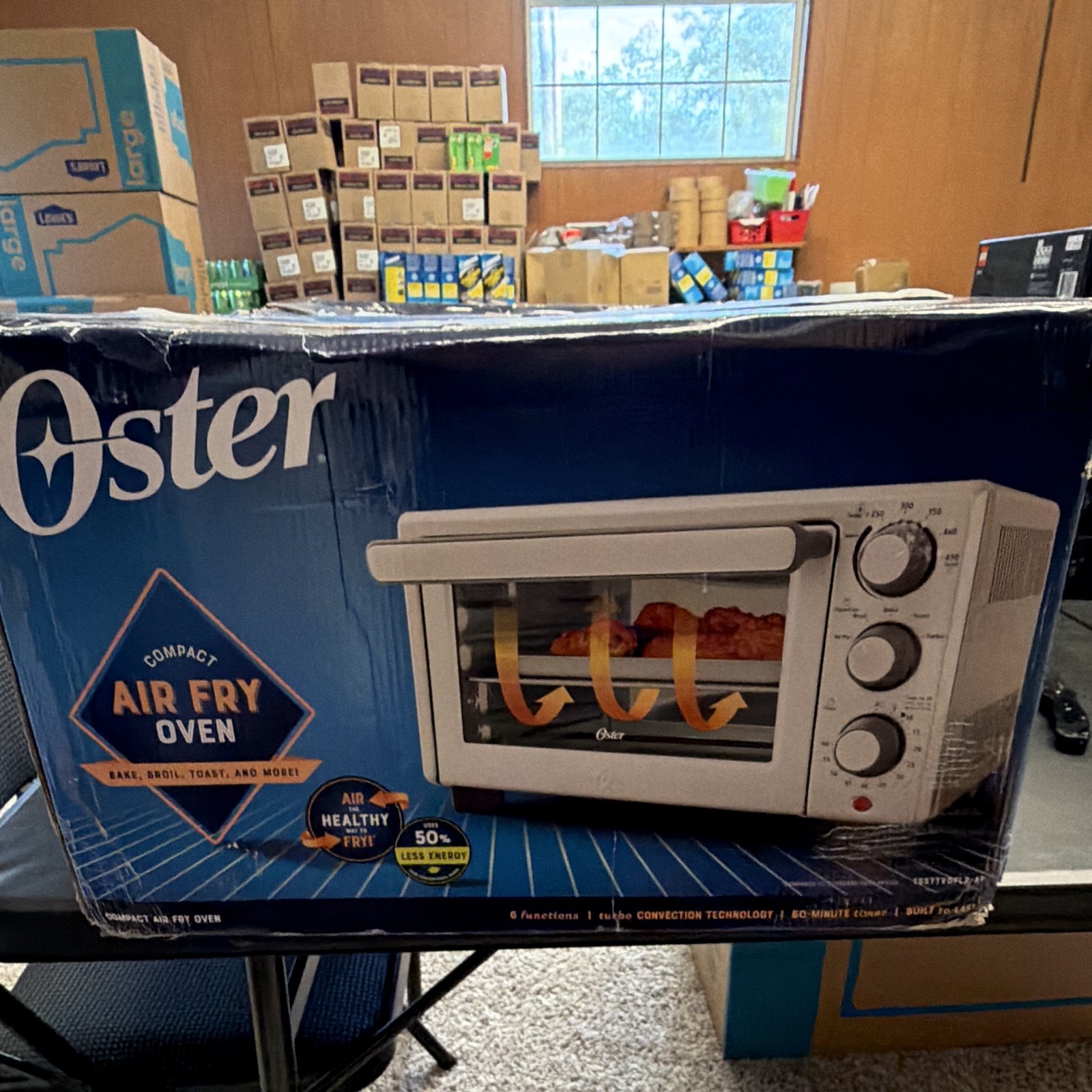 Oster Compact Air Fry Oven Countertop Toaster Oven Bake Broil Toast gallery