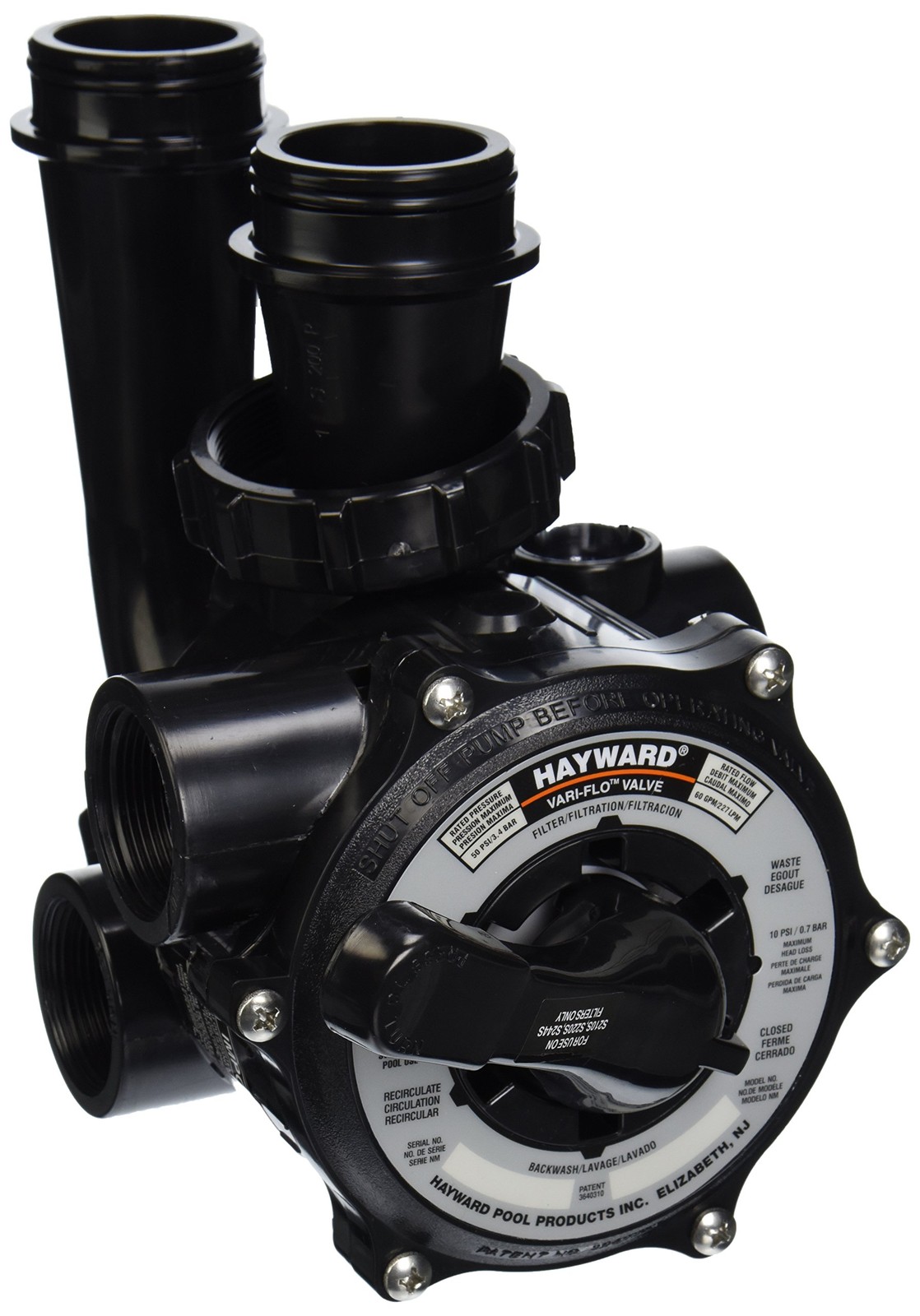 Hayward SP0710X62 Pro-Series Vari-Flo Replacement 1-1/2 inches, Black gallery