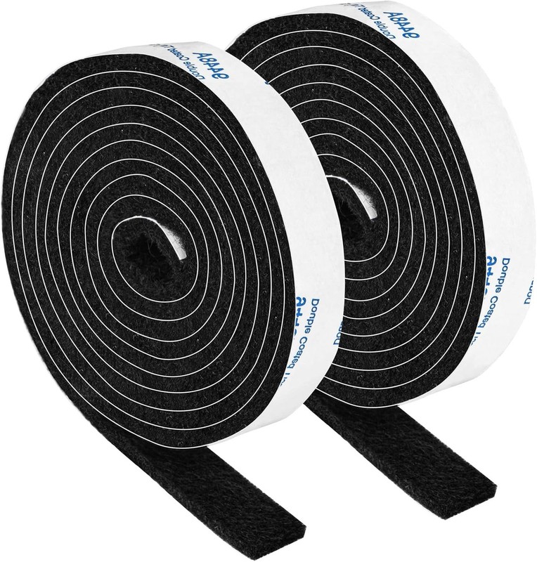 Effortless Floor Protection: Felt Strips with Adhesive Backing 1/2" x 60" Black gallery