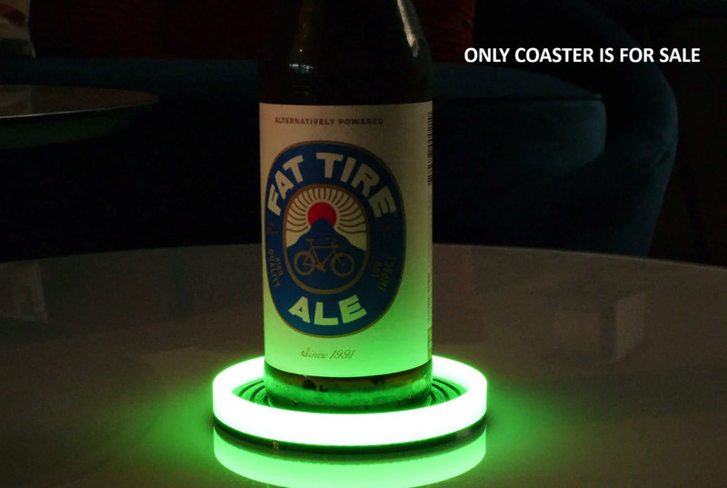 TEC Accessories Embrite LumaRing Coaster With Green Glow Indoor/Outdoor USA MADE gallery