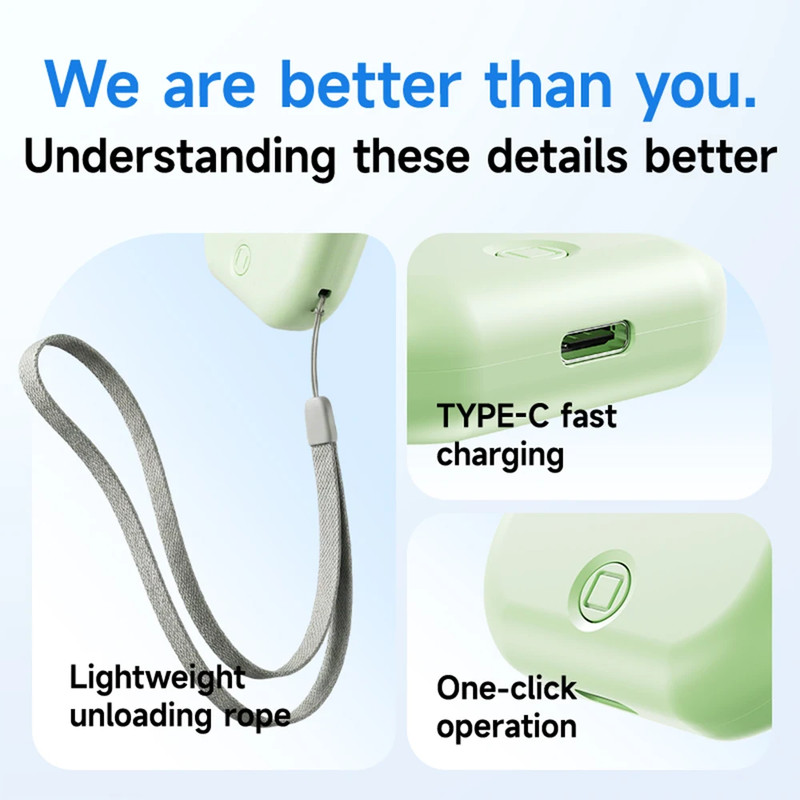 1200Mah Handheld Mini Fan Powerful Small Personal Portable Speed Adjustable USB gallery