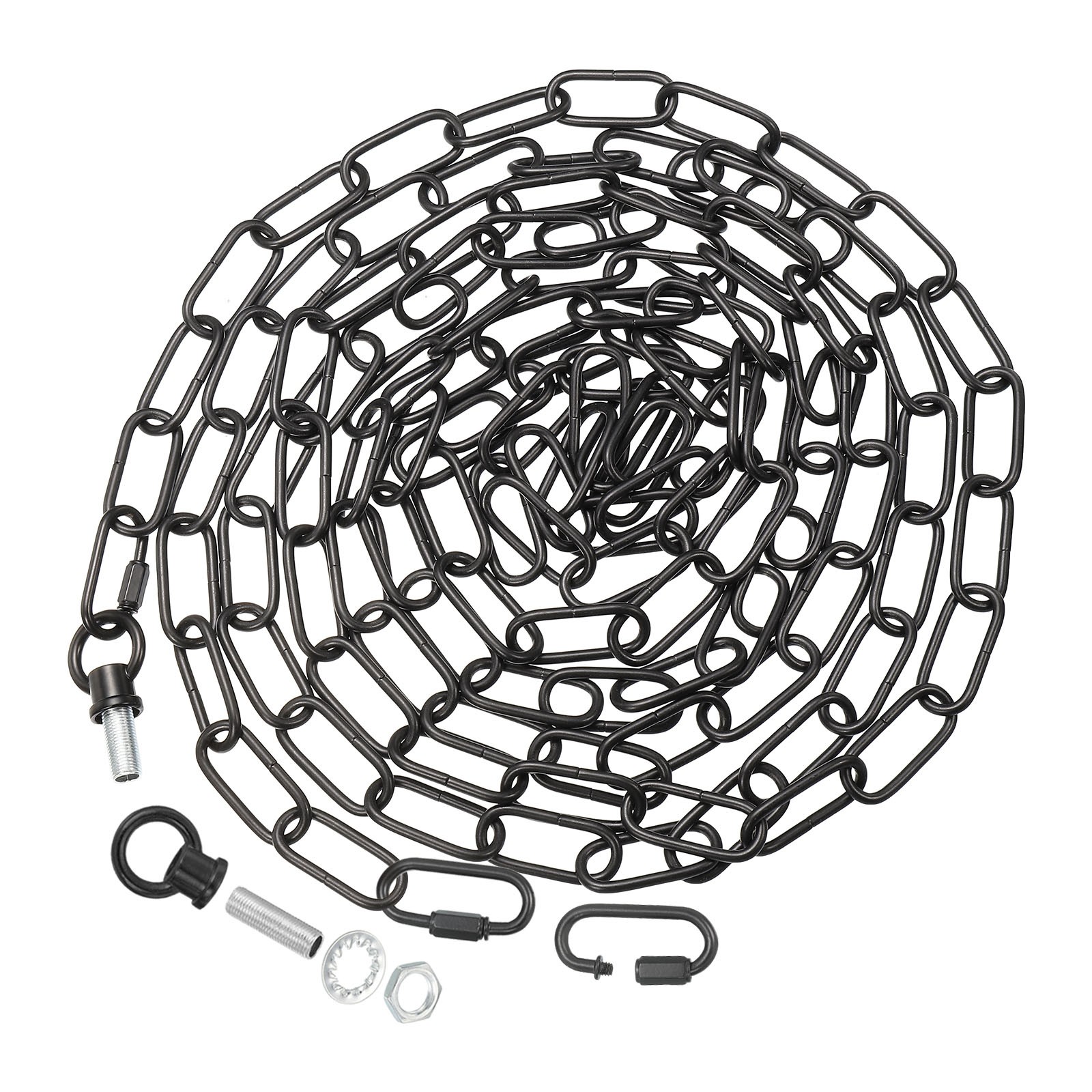 15Ft 65Lbs Lighting Chain for Hanging Lamp Chandelier Light Fixture Chain Black gallery