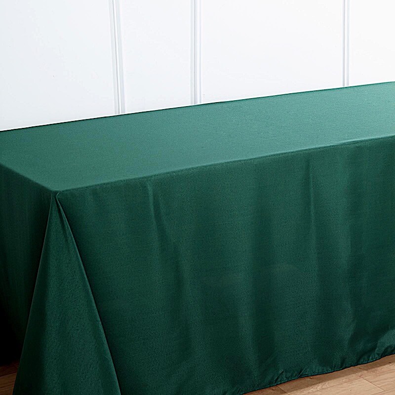 Hunter Green Polyester 90x132" Rectangle TABLECLOTHS Wedding Supplies Linens gallery