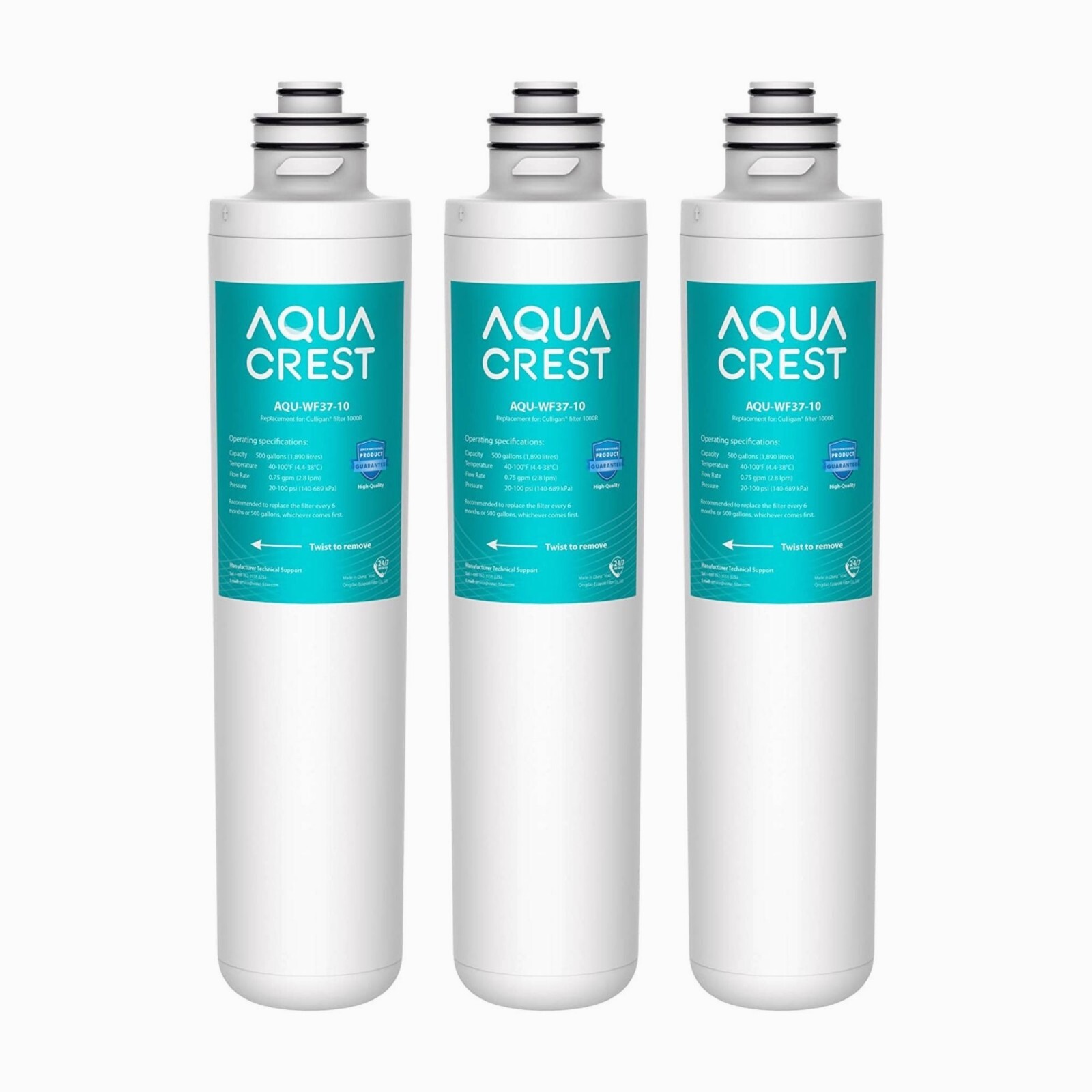 AQUACREST 1000R Water Filter, Replacement for Culligan 1000R Cartridge, 3 Packs gallery