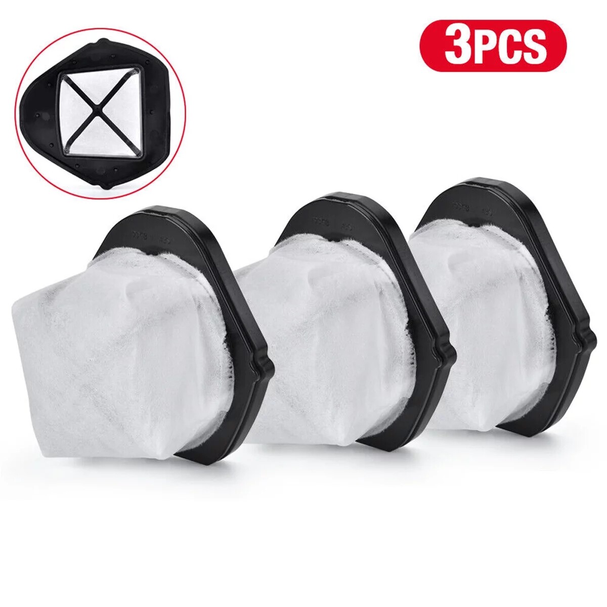 3-Pack Vacuum Filter Replacement Parts for Shark SV780 SV75Z SV728N SV726N USA gallery
