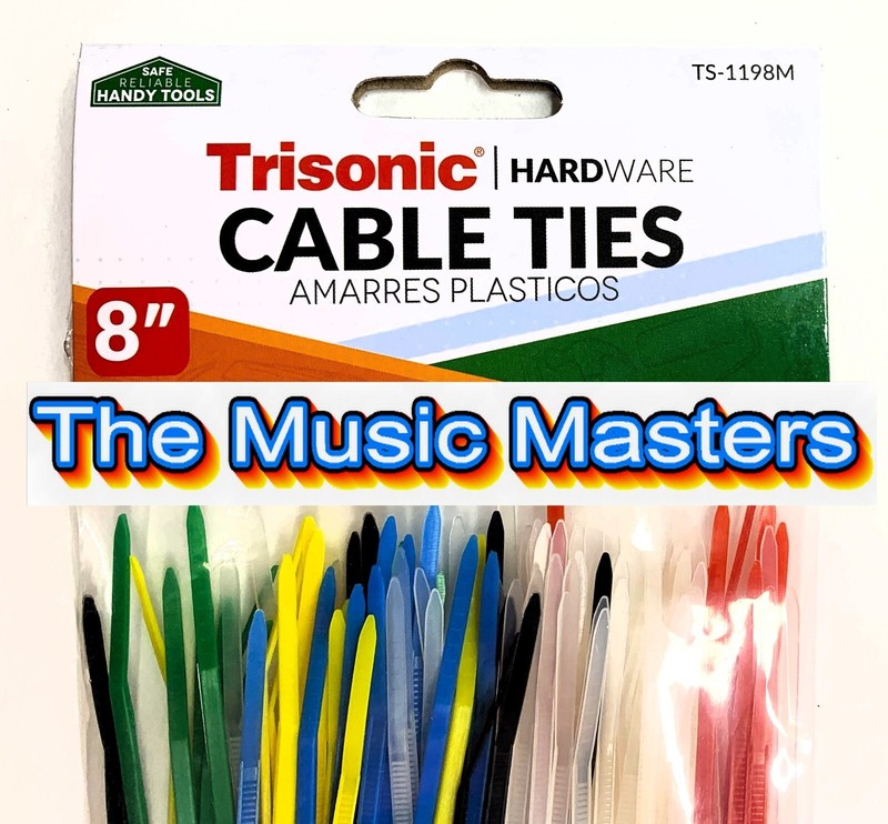 200 Pack Assorted Colors 8 inch Wire Cable Ties Nylon Zip Tie Down Wraps Straps gallery