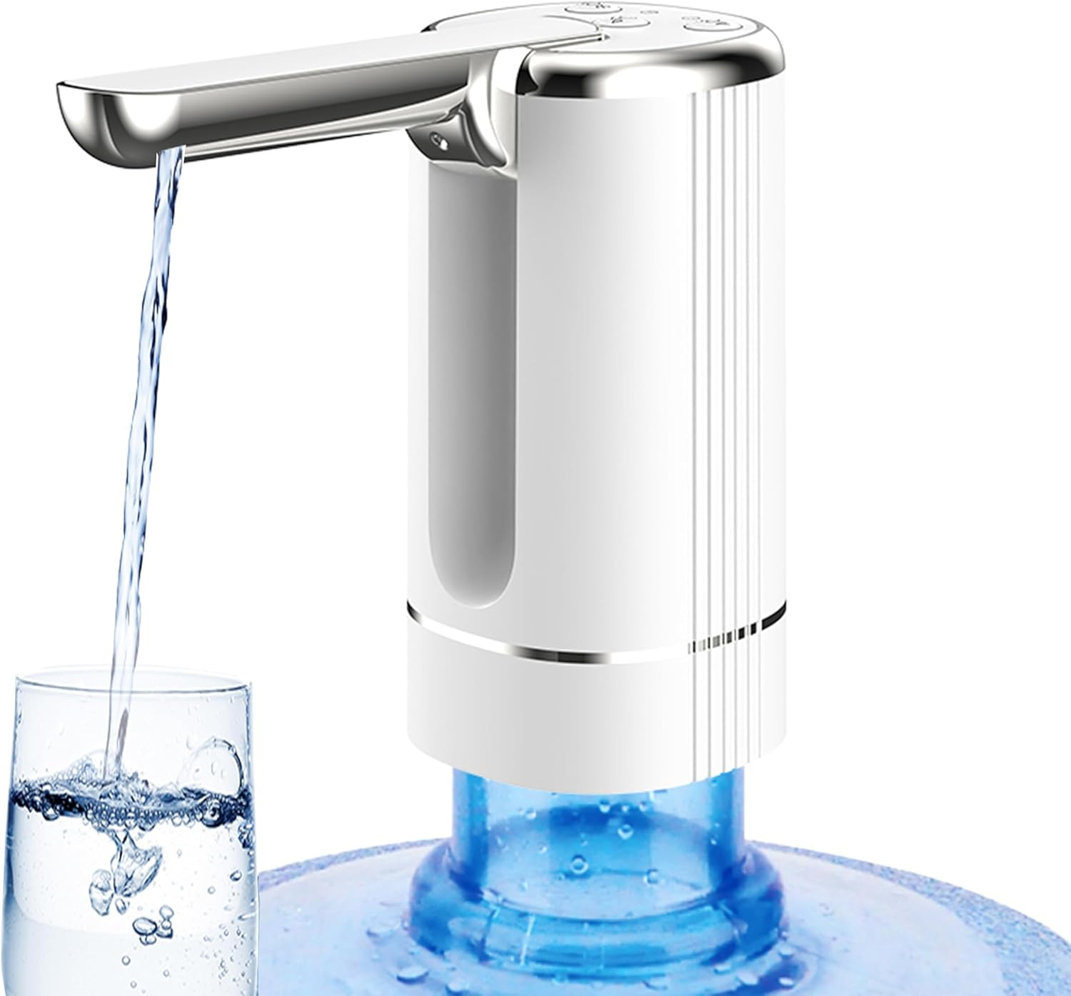 Foldable Water Dispenser with 1200Mah Lithium Battery for 5 Gallon Bottle, Autom gallery